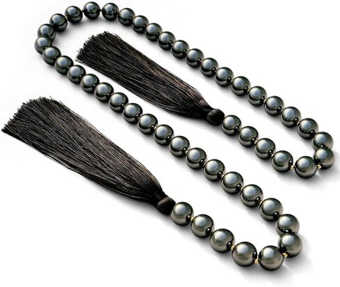 Glass Pearl Garland Tassel, 35inch Farmhouse Table Decor Healing Beads Boho Wall Shelf Hanging Decoration (White) in Kuwait