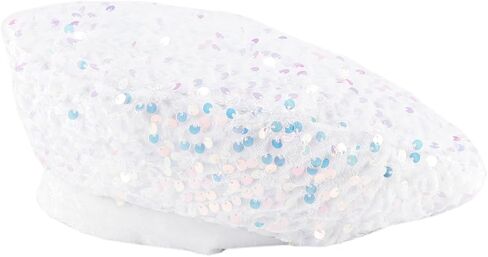 Coolwife Sequin Beret Hats for Women Artist Cap Fashionable Ladies Bling Shining French Style Beanie Beret in Kuwait