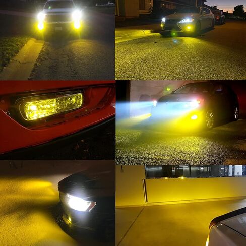 Alla Lighting 3600lm H16 H8 H11 مصابيح مصابيح الضباب LED، 8000K أزرق ثلجي 12 فولت ETI 56-SMD DRL (أضواء الجري النهارية) بديلة للسيارات والشاحنات، Xtreme Super Bright in Kuwait