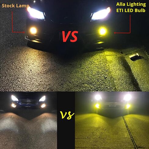 Alla Lighting 3600lm H16 H8 H11 مصابيح مصابيح الضباب LED، 8000K أزرق ثلجي 12 فولت ETI 56-SMD DRL (أضواء الجري النهارية) بديلة للسيارات والشاحنات، Xtreme Super Bright in Kuwait