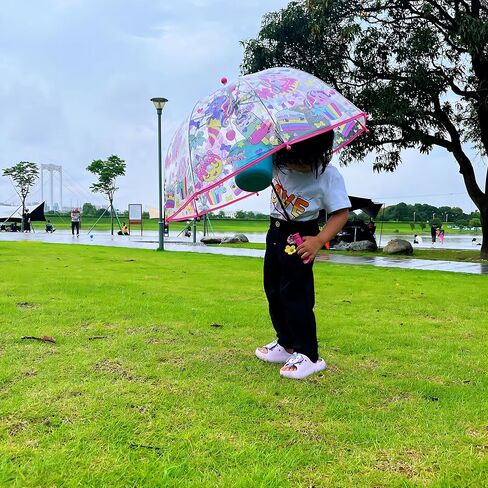 Clear Bubble Umbrella, Transparent Dome Canopy, See Through for Safety, Windproof, Auto Open, Easy-Grip Handle, Lightweight Umbrella for Rain/Sun in Kuwait