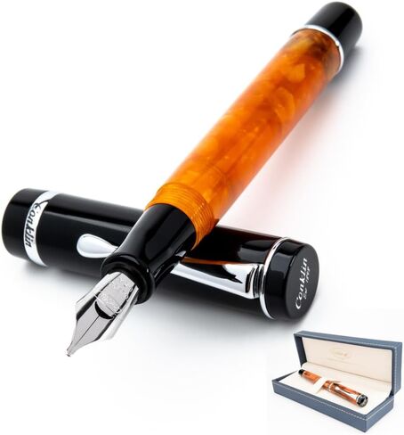 قلم حبر Conklin Duragraph (Red Nights) - Omniflex Nib - قلم فاخر لليوميات والتوقيعات والهدايا التي لا تنسى في أي مناسبة in Kuwait