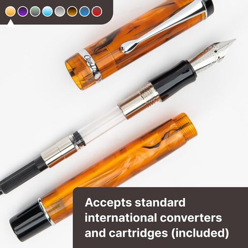 قلم حبر Conklin Duragraph (Red Nights) - Omniflex Nib - قلم فاخر لليوميات والتوقيعات والهدايا التي لا تنسى في أي مناسبة in Kuwait
