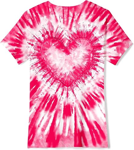 SunFoucs Girls Kids Shirts Size 5-12 Tie Dye Casual Tshirt Short Sleeve Crewneck Tee Top in Saudi Arabia