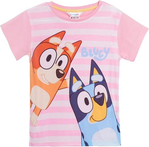Bluey Girls 3 Pack T-Shirts for Kids Multipack Tees 100% Cotton Puppy Bingo Dress Up in Kuwait