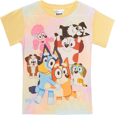 Bluey Girls 3 Pack T-Shirts for Kids Multipack Tees 100% Cotton Puppy Bingo Dress Up in Kuwait