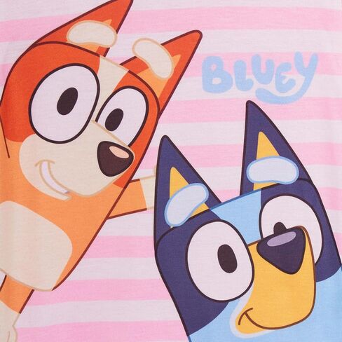 Bluey Girls 3 Pack T-Shirts for Kids Multipack Tees 100% Cotton Puppy Bingo Dress Up in Kuwait