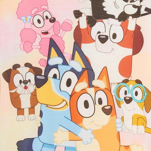 Bluey Girls 3 Pack T-Shirts for Kids Multipack Tees 100% Cotton Puppy Bingo Dress Up in Kuwait