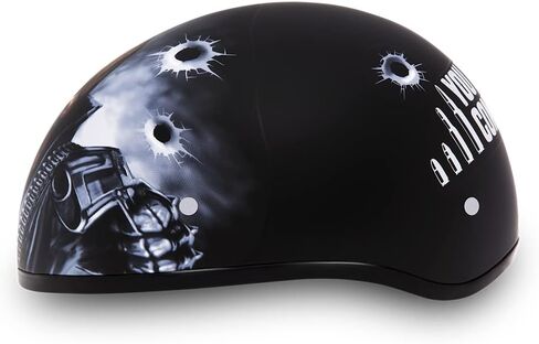 Daytona Halfets Half Skull Cap Potorcycle Helmet - DOT Abdered [Graphics] ... in Saudi Arabia