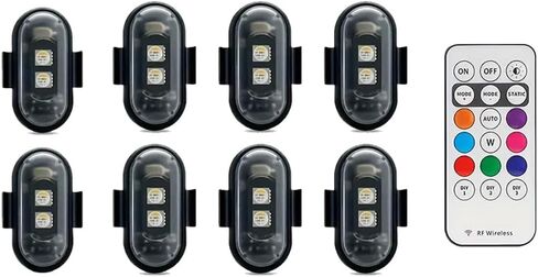 مصابيح LED اللاسلكية LED مع التحكم عن بُعد ، 8 ألوان مقاومة للماء مضاد للماء USB CHARING LED LED LIGH in Kuwait
