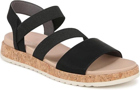 Dr. Scholl's Womens Isle Fun Flat Sandal Honey Brown 7.5 M in Saudi Arabia