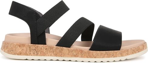Dr. Scholl's Womens Isle Fun Flat Sandal Honey Brown 7.5 M in Saudi Arabia