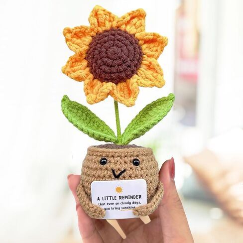 Sunflower Doll Crochet with Card - Certified Best Grandma - Gift for Grandma from Granddaughter, Grandson, Grandkid - Mothers Day, Christmas, Birthday Gift for Grandmother, Nana, Gigi in Kuwait