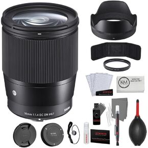 16mm f1.4 DC DN Contemporary Lens for Sony E with Sunshine Photo Advanced Bundle - 4 Years USA Manufacturer Warranty in Kuwait