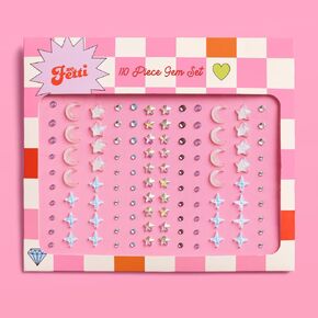 xo, Fetti Celestial Face Eye Gems - 110 pcs. | Astrology Bachelorette Face Stickers, Birthday Rhinestone Accessory, Concert Party Decorations, Zodiac Rave Supplies