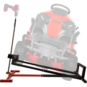 Extreme Max 5001.6784 Spiral Jack Platform Lift for Rider Lawn Mowers - 880 lbs. Capacity, Power Drill or Hand Crank Operation