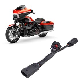 Quick Disconnect Tour Pak Wiring Harness Fit for 2023 2024 Harley Davidson Road Glide Street Glide CVO/ST, 12-Pin to 6-Pin Tour Pack Led Light Wire Harness Adapter, Replace 67801128 67801129