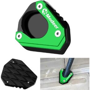 لـ Ka.Wasaki Ninja 400 Z400 2018 ~ 2024 Ninja 500 2024 Motocycle CNC Side Stand Side Extense Extension Pad Ninja500 (Ninja 500-Green)