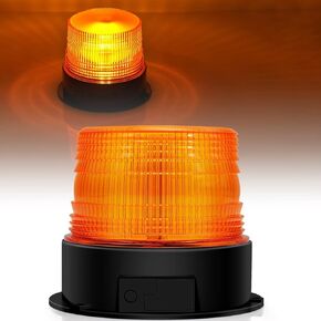 الضوء اللاسلكي القوي ، مصباح منارة LED Amber ، مصابيح سلامة التحذير في حالات الطوارئ لمركبات البناء الثلجية شاحنات العمل الشاحنات البريدية ، قابلة للشحن والمغناطيسية