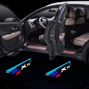 4PCS Car Door Lights Logo Projector Compatible for BMW X5 E70 F15 F85 G05 M5 Accessories