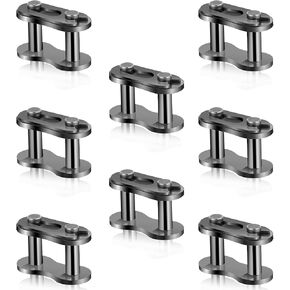 8pcs #35 Roller Chain Connecting Links,Chain Master Links Heavy Duty Manganese Steel Chains Connector Replacement for Motorcycles Bicycles Mini Bikes