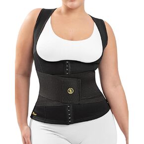 HOT SHAPERS Women’s Hourglass Body Sculpting Kit - Waist Cincher & Waist Trainer with Sweat Fabric for Full-Body Contouring