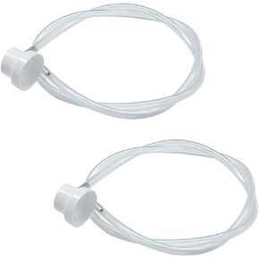 Aerosol Nozzles with 23 Inch Extension Hose, 4.5mm Auto Car Nozzle Film Fluid Paint Spray Can Nozzle with 360 Degree Extension Wand, H3C9 Car Body Repair Tool for Male Stem Spray Cans (2PCS)