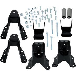 Munirater Leaf spr-ing-ing إلى الأمام إلى الأمام ، استبدال مجموعة شماعات Shackle Bracker F250 F350 Truck 1983-1997