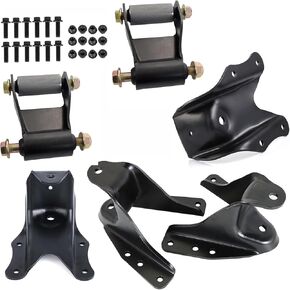 GXYWADY Rear Leaf Spring Forward Rearward Shackle Hanger Bracket Replacement for F250 F350 1981-1997 Replacement for 722-013