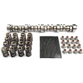 طقم عمود الحدبات من المرحلة 2 مع الينابيع والأختام الجذعية الصمام و 7.4 '' 'Pushrods لعام 1999-2013 Gen 3/4 LS 4.8 5.3 5.7 6.0 6.2 ، LS1 LS6 LS2 LQ4 LQ9 E1840P HL2148S TCS45993 12557840 12551163