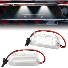 2PCS LED LED LIDE LIGHTS ، 18-SMD 6000K BUMPER TAG LAMPS ANDRAYBLESS ANDRELMBLY مع FORD Explorer Escape Fiesta Fusion Expedition Lincoln MKC ، BB5Z13550A