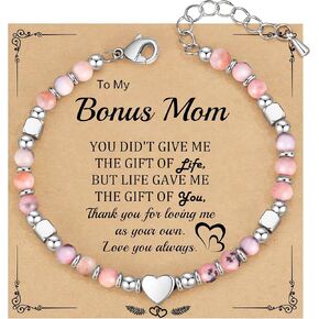 Daughter Bracelet Mothers Day Gifts for Mom Grandma Bonus Mom Charm Bracelet Jewelry Birthday Gifts for Granddaughter Sister Easter Gift