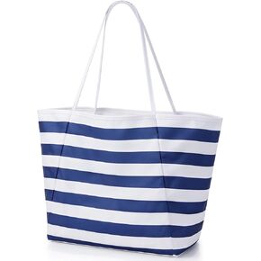 KALIDI Beach Tote Bag Women Large Waterproof Sandproof Shoulder Handbag Packable Grocery Bag Hobo Purse for Picnic Vacation