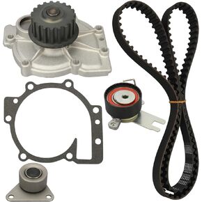 IRONTEK Timing Belt Kit w/Water Pump for 1998-04 for Volvo C70, 2000-04 S40, 2001-09 S60, 1998-00 S70, 2000-04 V40, 1998-10 V70, 2004-06 S80, 2003-07 XC70, 2009-10 XC70, 03-06 XC90, KP35509XS TCKWP331