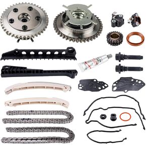 Timing Belt Kit متوافق مع Expedition 2005-2014 5.4L ، F-150 2004-2010 5.4L ، F-250 Super Duty 2005-2010 5.4L ، F-350 Super Duty 2005-2010 5.4L ، Mark LT 2006-2008 5.4L ، Navigator 2005-2014 5.4L
