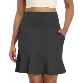 Womens Golf Skirts High Waisted Tennis Skirt with Pockets Shorts