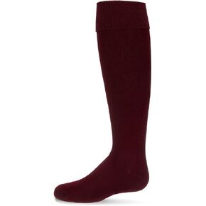 MeMoi Girls' Cuffed Opaque Knee High Socks