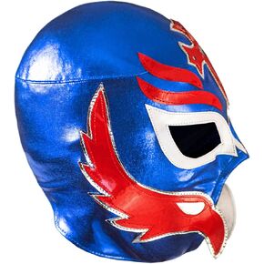 قناع Luchador المكسيكي الأصلي (حجم البالغين المؤيدين) | قناع مصارعة Lucha lucha الأصيل | صنع في المكسيك | اللون الأزرق الملكي