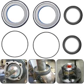 ل Ford Ford Axle Banuckle & Tube Seal Kit متوافق مع 1998-2004 Ford Super Duty F250 F350 F450 F550 DANA 50 60 SHAFT 50491 50381 OUTER AXLE SEAL & 41784-2 O-RING SELS ، 6PCS ، 6PCS