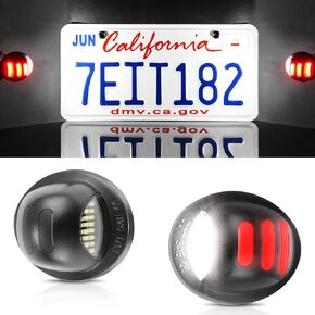 LivTee License Plate Light, 2PCS LED License Plate Light Assembly, Tag Lights for License Plate, Fits for Ford F150 F250 F350, Fits for Bronco, Fits for Expedition, Car Accessories,Xenon White(6000K)