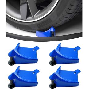 4 PCS Car Hose Guide, Durable Plastic Tire Hose Guide Preventing Stucking and Snagging Under Tires, Non-Slip Hose Guide for Car Wash Detail Fits SUV Pickup Truck RV ATV (Black)