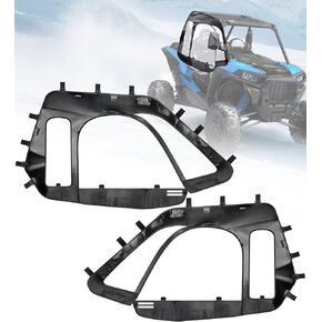 الأبواب العلوية الناعمة ذات قطع المرآة الجانبية متوافقة مع Polaris RZR XP 1000 2014-2023 ، 2 مقعدة مقاومة للماء الأبواب العلوية الكابينة الناعمة للرؤية المحسنة