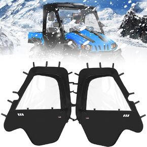 StarknightMT Soft Cab Enclosure Side Doors Compatible with Hisun 500 700 Coleman 500 700 Axis 500 700 Left and Right Soft Doors with Zipper Window Waterproof Protection Massimo MSU500