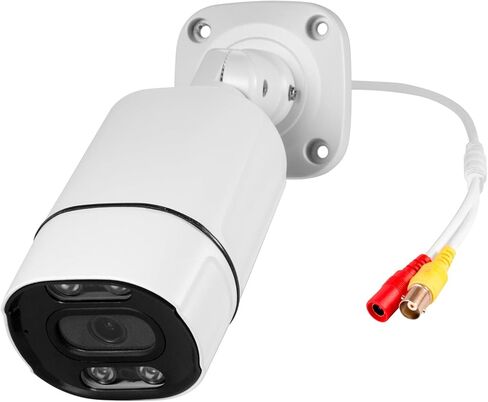 Fuers 1080p Security Camera 5-in-1 CCTV Bullet Wired Cam, AHD/TVI/CVI/XVI/CVBS, Analog Surveillance Video Add–On Camera for Indoor/Outdoor Use, 80ft Clear Night Vision (Power Adapter Not Included) in Kuwait