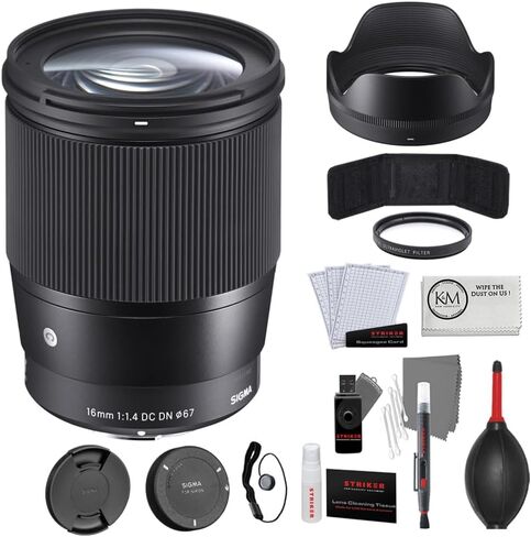 16 مم F1.4 DC DN عدسة معاصرة لـ Sony E مع حزمة Sunshine Photo Advanced - 4 سنوات ضمان الشركة المصنعة الولايات المتحدة الأمريكية in Kuwait