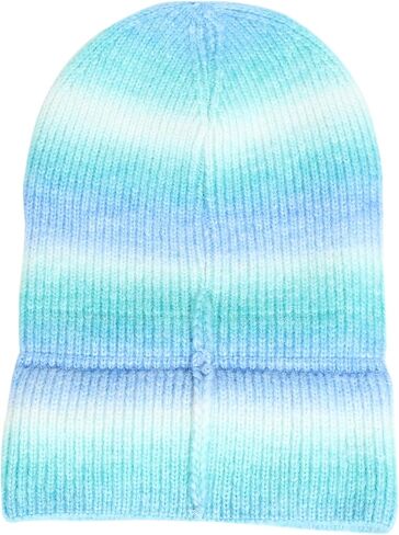 Unisex Trendy Multicolored Rainbow Beanie Hat Knit Winter Stretchable Warm in Saudi Arabia