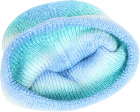 Unisex Trendy Multicolored Rainbow Beanie Hat Knit Winter Stretchable Warm in Saudi Arabia