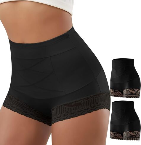 Shapewear Tummy Control Underwear High Waisted Girdle Body Shaper Postpartum Stretch Full Coverage for Women 4 Packs in Saudi Arabia