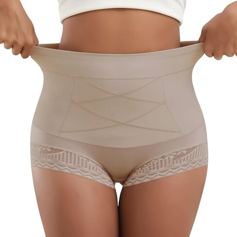 Shapewear Tummy Control Underwear High Waisted Girdle Body Shaper Postpartum Stretch Full Coverage for Women 4 Packs in Saudi Arabia