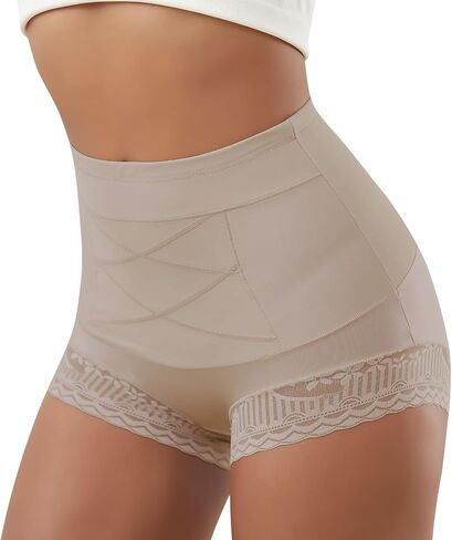 Shapewear Tummy Control Underwear High Waisted Girdle Body Shaper Postpartum Stretch Full Coverage for Women 4 Packs in Saudi Arabia